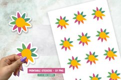 Sunflower sticker png Product Image 1