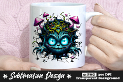 Mushroom Forest Monster Clipart Sublimation PNG Product Image 1