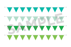 Single Color Triangle Banner Clip Art Product Image 3