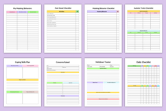 2026 Autistic Planner canva Product Image 6