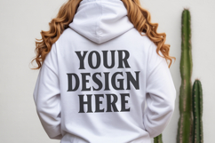 Ash Gildan 18500 Hoodie Sweatshirt Mockup, Unisex Hoodie Moc Product Image 1
