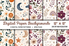 Digital Paper Backgrounds JPG Product Image 1
