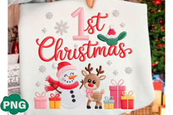 My 1st Christmas Clipart Png Trendy Tshi Product Image 2