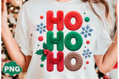 Crochet Yarn Ho Ho Ho Christmas Png Product Image 2