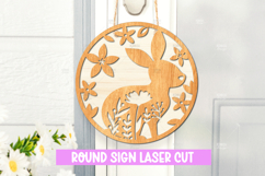 12 Easter Round Signs Bundle I Easter Door hanger decor Product Image 12