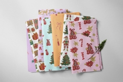 Wax Crayons Santa’s Delivery Seeamless Patterns Product Image 5