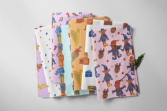 Wax Crayons Elf Workshop Seamless Patterns Product Image 5