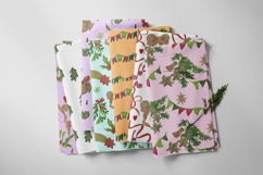 Wax Crayons Jingle Bells Seeamless Patterns Product Image 5