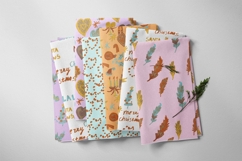 Wax Crayons Holiday Wishes Seamless Patterns Product Image 5