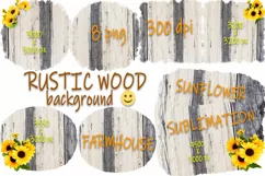 Farmhouse wood background | Sunflower barn wood sublimation Product Image 1