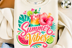 Summer Vibes Tropical Drink PNG Product Image 1
