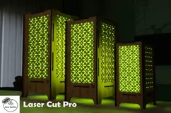 Wooden floor lamp fit for living rooms, tables, shelves Product Image 1