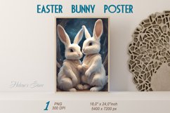 Wall Poster | Bunny Wall Art | Easter Wall Decor|Rabbit art Product Image 1