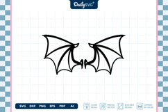 Demon Wing SVG - Devil Wings Cut File Product Image 1