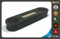 Round Corner Pen Box, Wooden Gift Box, Jewellery Laser Cut Product Image 6
