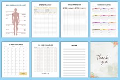 2025 Fitness Planner Bundle Canva Product Image 6
