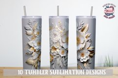 3d Tumbler Wrap Flower Sublimation bundle 20 oz Wedding Product Image 7