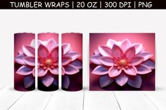 Magic Flower Sublimation Tumbler Wrap Product Image 1