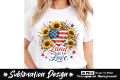 Land That I Love Clipart Sublimation PNG Product Image 1