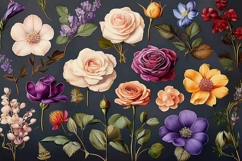 Flowers Vintage Book Herbarium Product Image 3