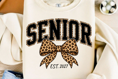 Senior 2027 Png, Leopard Class of 2027 Product Image 1