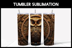 6 3D Owls Tumbler Sublimation |3D Tumbler Wrap Product Image 4