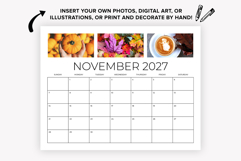 2027 8.5x11 Inch DIY Calendar Template Product Image 4