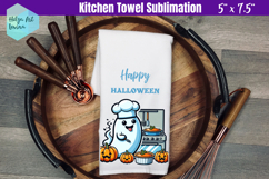 Ghost Kitchen Towel Sublimation Product Image 1