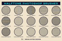 Halftone Photoshop Brushes Product Image 7