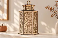 Witch Garden Halloween Lantern SVG Laser Cut Files Product Image 3