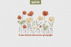 Floral &quot;I AM&quot; Affirmation Quotes T-Shirt Design 06 Product Image 1