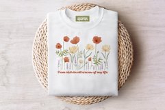 Floral &quot;I AM&quot; Affirmation Quotes T-Shirt Design 06 Product Image 4