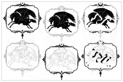 winged horse mythological creature Product Image 6