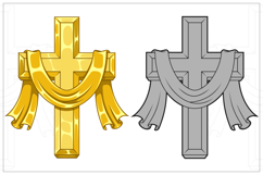 Christian Cross with Sacred Mantle Product Image 6