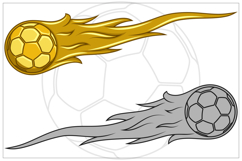 Vector design of a burning soccer ball symbol Product Image 6