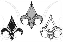 Fleur De Lis Vector Design Heraldic Symbol Product Image 6