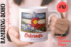 State of Colorado Rocky Mountain High Art Product Image 2