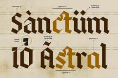 Quitestar - Modern Gothic Blackletter Font Product Image 4