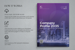 Minimalist Corporate Company Profile Canva Template Product Image 6