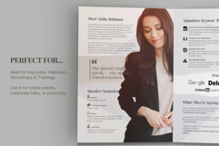 Modern Speaker Media Kit Template - Canva Editable Product Image 6