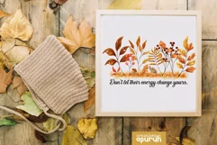 Autumn Floral Motivational Quotes Sublimation 06 Product Image 4