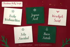 Christmas Holly Script - Festive Brush Script Font Product Image 5
