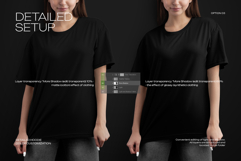 5 Mockups Woman Oversize T-Shirt. vol.02 Product Image 6