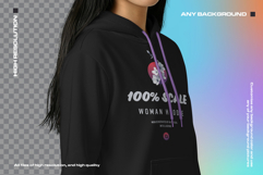 Women Hoodie Mockup Set Asian Model Studio. Generated Ai Product Image 6