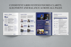 Professional Business Conference Program Book Template Product Image 6