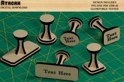 Wooden Stamps / Laser Cut Boxes / Round Decorative Tray SVG Product Image 4