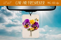 3d Floral Air Freshener Car| Car air freshin sublimating png Product Image 1