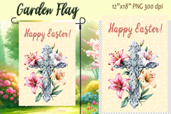Easter Garden Flag Sublimation |Religious sublimation design Product Image 1
