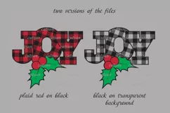 Christmas SVG | Joy Buffalo plaid - svg, png, eps, dxf Product Image 5