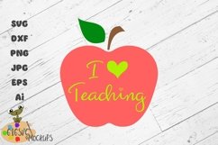 I Love Teaching I Heart Teaching SVG Product Image 1